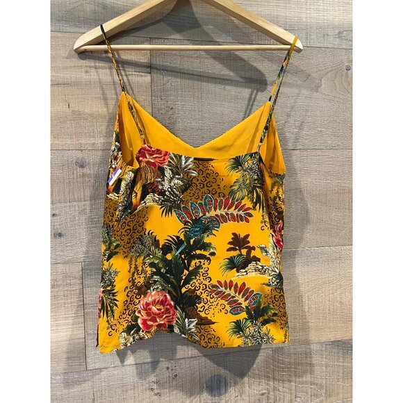 L'Agence Jane silk Top in Tiger Floral size XS NWOT - Picture 7 of 8